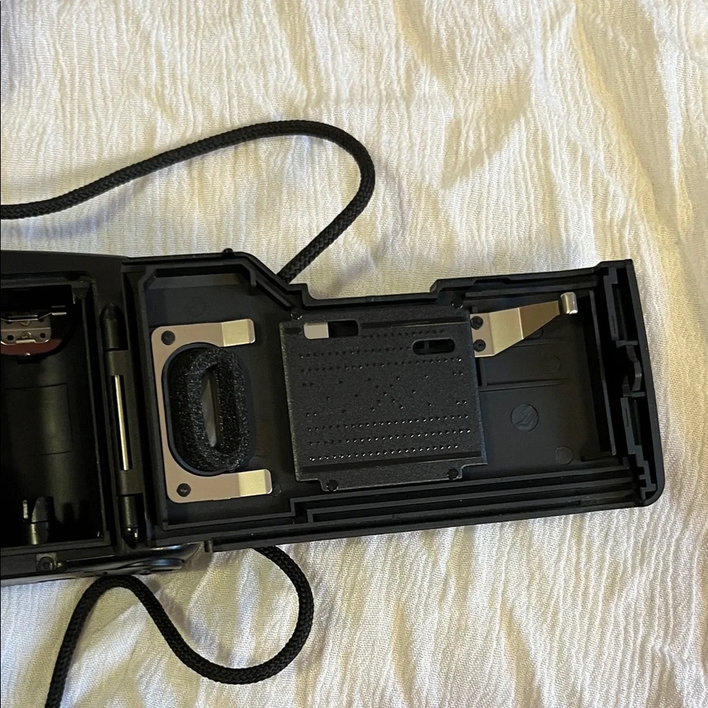 Canon Black 35mm Point-and-Shoot Camera with Gray Carry Case